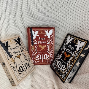 Handmade Fourth Wing Rebound Set: The Empyrean Series by Rebecca Yarros Rebinds