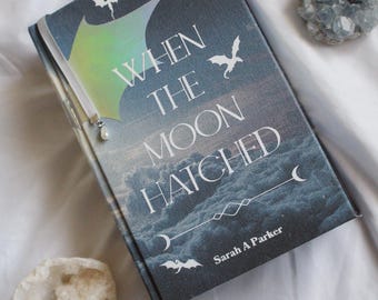 When the Moon Hatched by Sarah A. Parker Rebind | Handmade Custom Special Edition, Rebound Book
