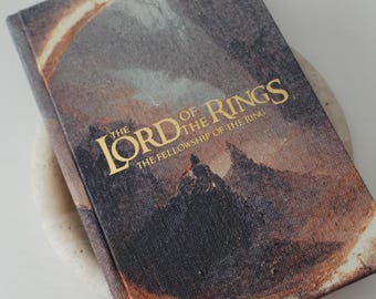 The Fellowship of the Ring Rebound – Inbunden kanvas, återinbunden Tolkien fantasybok
