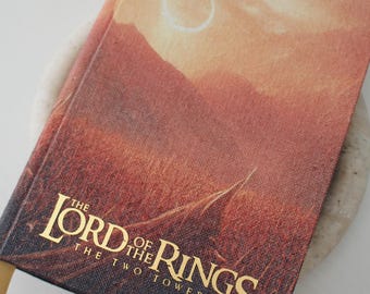 El Rebote de las Dos Torres – Tapa dura personalizada con lienzo, libro de fantasía de Tolkien reencuadernado