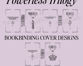 Powerless Trilogy Book Cover Set: Fantasy Rebind PNG + SVG (digitale download)