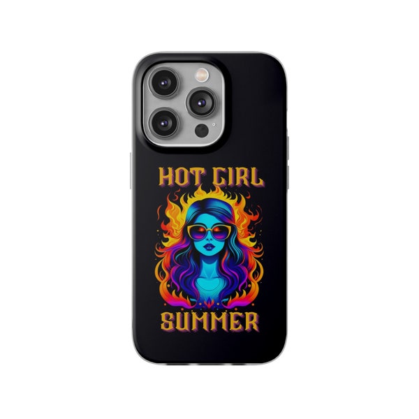 Hot girl Summer Black Phone Case, Trendy Phone case, iPhone Case, Case Gifts, Artsy Phone Case, Gifts For Her, Unique Phone Case
