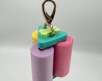 Cheesy Paws 3-Roll Poop Bag Holder - 3D Printing Made-to-order - Not including poop bags