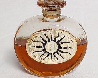 Vintage French Perfume Bottle INFINI Caron BACCARAT 1939 Art Deco Antique