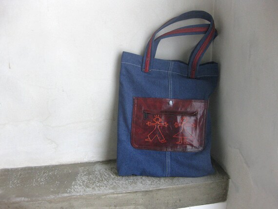 denim side bag