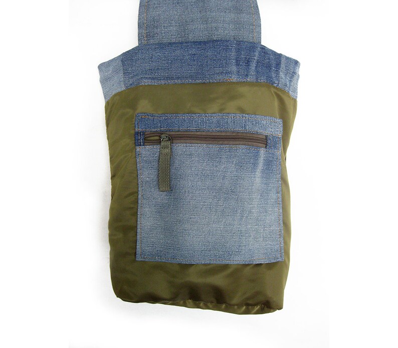 Ecology Vegan Bag Denim Backpack Small Jeans Rucksack