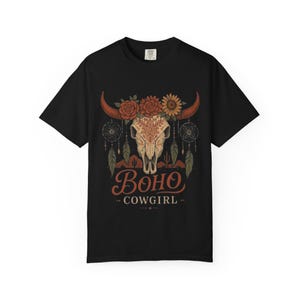 Boho Cowgirl Unisex T-shirt, Aesthetic Tee, Gift for Her, Festival Shirt, Country Style Fashion, Casual Wear - Graphic Tee, Vintage T-shirt,