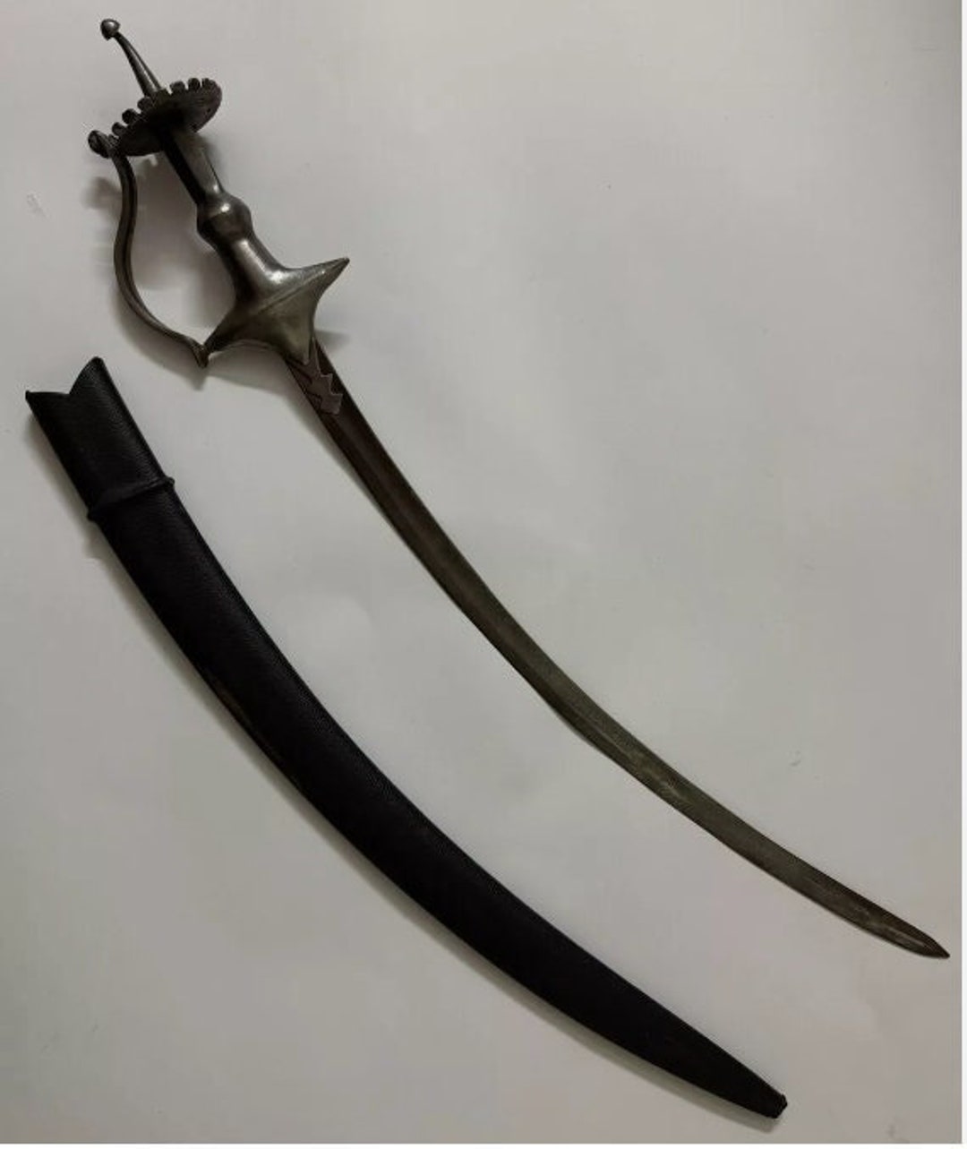 1905 Antique Sword Vintage Sabre Tulwar Shamsheer Damascus Wootz Saber ...