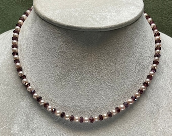 Necklace of Garnets and Pearls