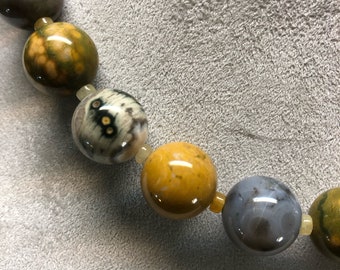 Necklace of Ocean Jasper - String of Planets