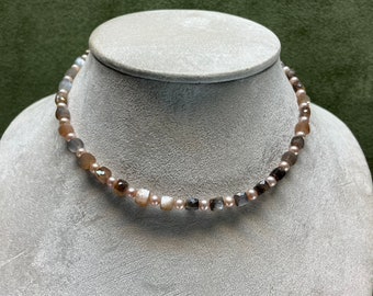 Moonstone Pearl Necklace