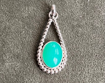 Chrysoprase Pendant