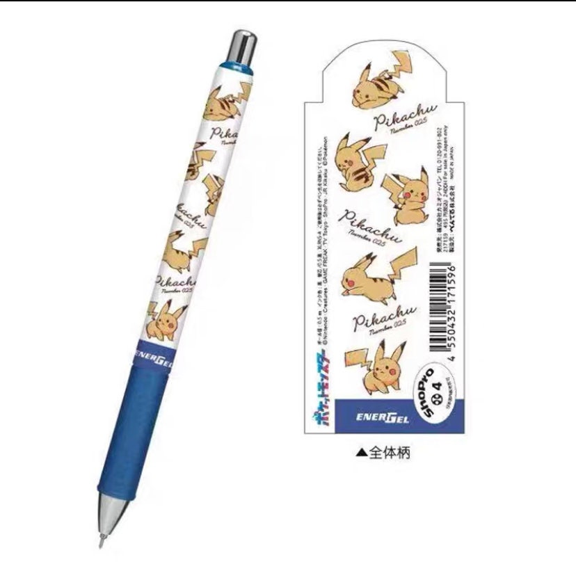 Pikachu Pentel Energel Black ink pen 0.5mm japan