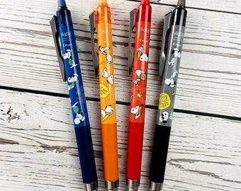 Pilot Frixion snoopy Erasable black  ballpoint pen 0.4mm japan