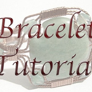 May include: A close-up of a bracelet tutorial featuring a green stone and copper wire. The text "Bracelet Tutorial" is written in red.