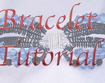 PDF Tutorial of Butterfly Bracelet Wire Wrapped E Pattern Intermediate