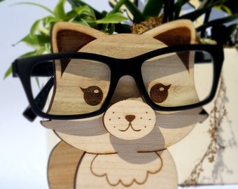 Porte lunettes en bois