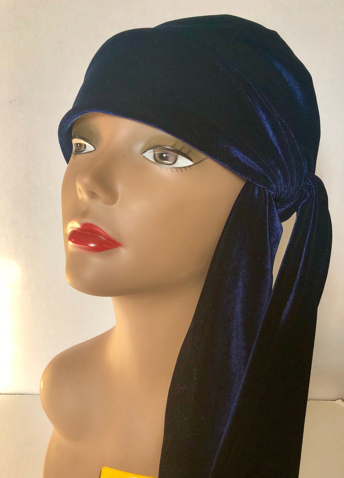 Blue Velvet Hat Womens Velvet Hat Satin Lined Hat More Etsy