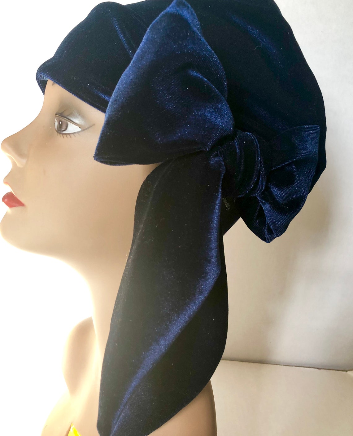 Blue Velvet Hat Womens Velvet Hat Satin Lined Hat More Etsy