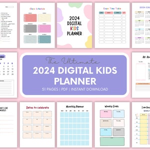 Kids Planner | Printable Kids Daily Planner | Daily Journal For Kids | Kids Printable Planner | Kids Weekly Planner | Children&#39;s Activity