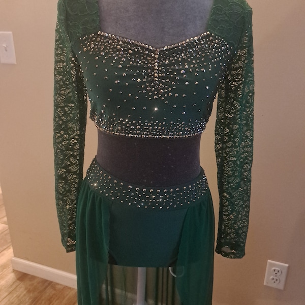 Lyrical Green Dance Costume Etsy