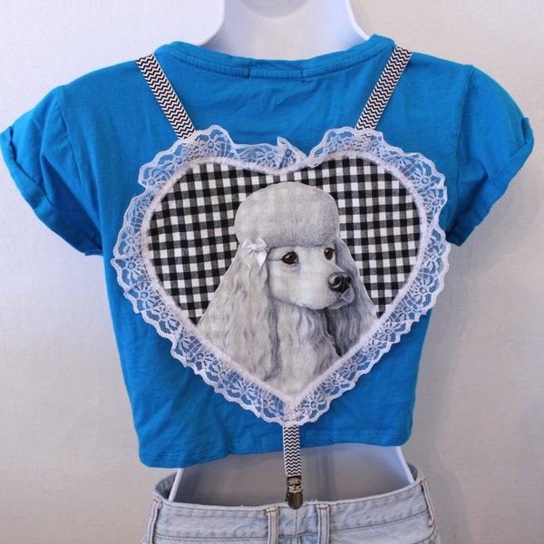 gingham poodle chevron suspenders