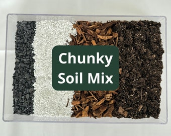 Organic Chunky Potting Mix | Extra Soil Drainage for Monsteras, Aroids, Tropicals