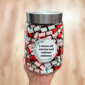 365 affermazioni stampabili giornaliere per l'ansia Idea regalo consapevole Barattolo di affermazioni positive giornaliere per la pace interiore Affermazioni antistress