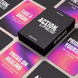Aktionsanleitung Orakel Druckbares Deck Entscheidungsfindungskarten Intuitives Lesetool Tägliche Anleitung Digitaler Download Tarot Deck Ergänzung