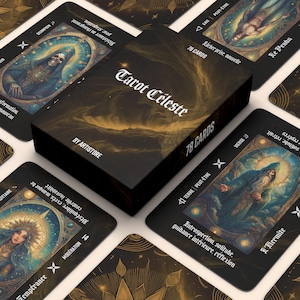 Digital Tarot Débutant Numérologie Guide Astrologie Signification Cards Tarot Spirituel Oracle Intuitif Tarot Printable Éveil Spirituel
