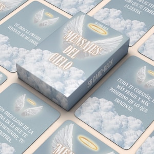 Spanish oracle printable PDF spiritual letters messages from the sky guide duel spiritual healing connection with deceased loved ones
