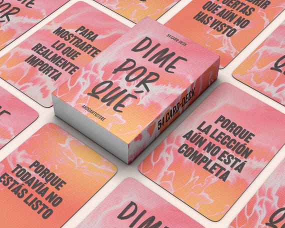 Barajas Oráculo Imprimible Digital PDFs Descargable Cartas Oráculo Respuestas Por Qué Razones Ocultas Lecturas Tarot Español Guía Intuitiva