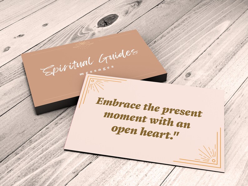 100 Spiritual Guides Printable Messages Cards Digital Mindful Print ...