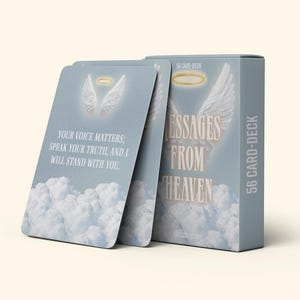 Spiritual Messages From Heaven Oracle Deck PDF Printable Comfort Healing After Loss Connecting With Loved Ones Cardsmessages from heaven, oracle messages deck, printable oracle cards, spiritual comfort deck, grief healing support, connecting with loved ones, afterlife message cards, comforting oracle deck, spiritual guidance cards, printable tarot oracle, healing after loss, intuitive readings tool, mediumship practice cards