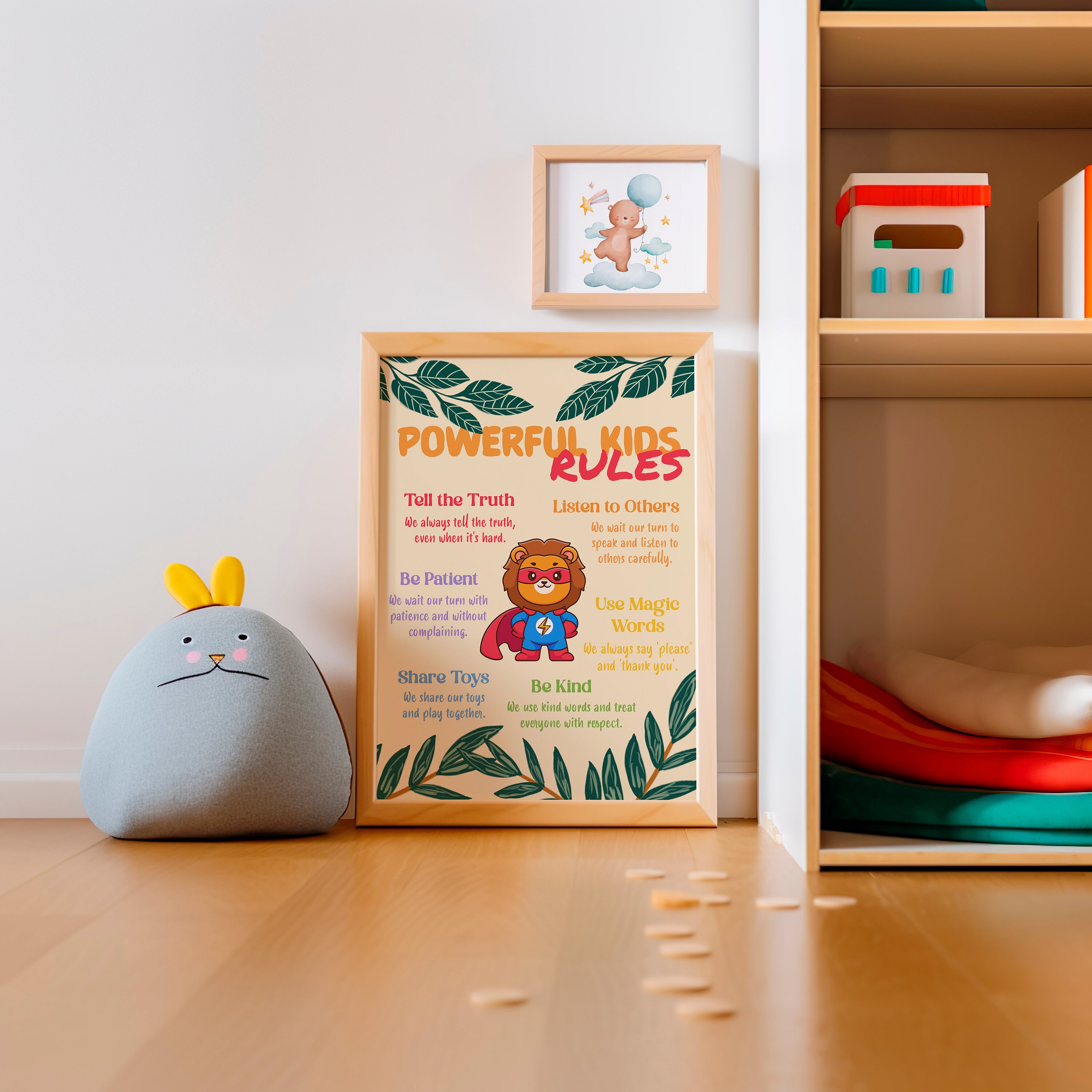 Rules for Kids Printable Motivational Wall Art for Children Positive ...