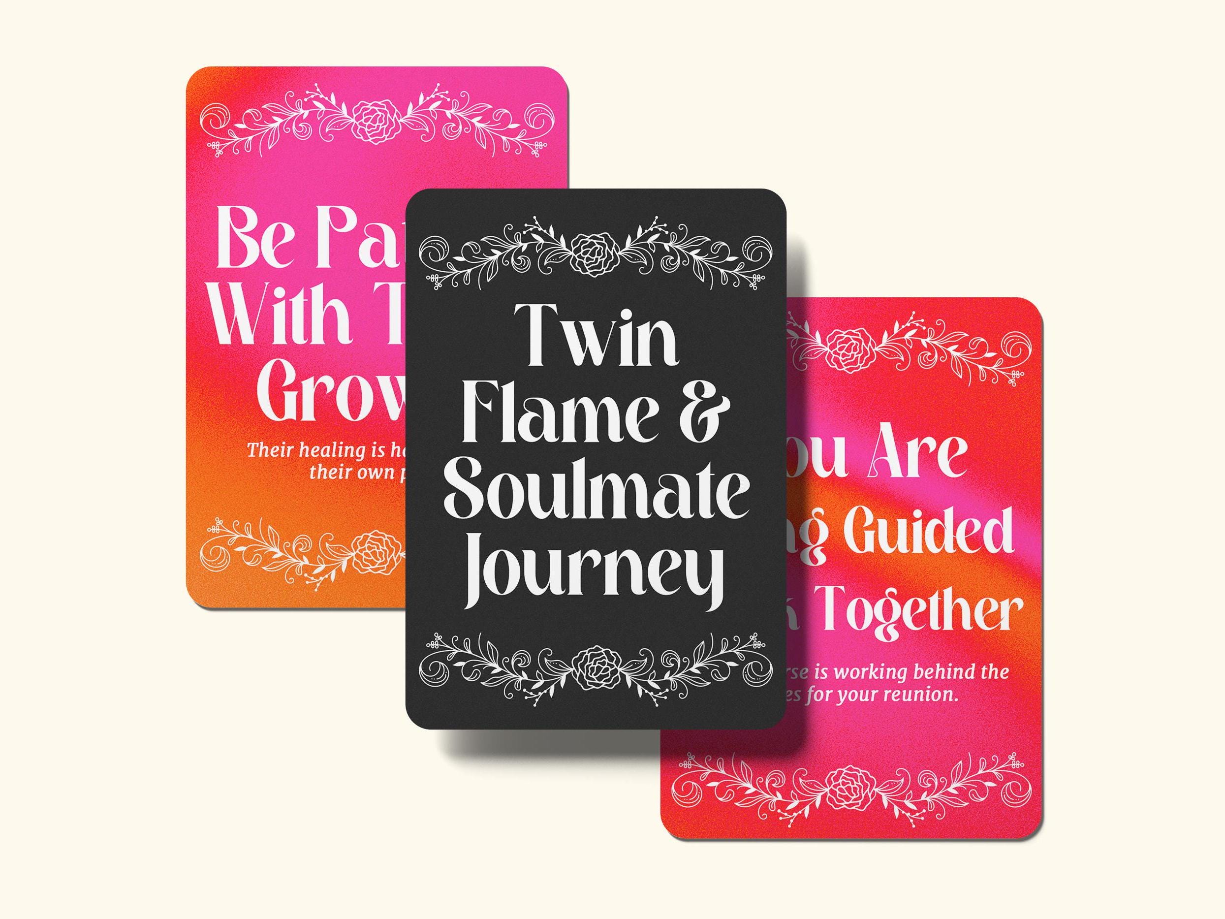 Twin Flame Oracle Cards Tarot Deck Printable Love Reading Cards Digital ...
