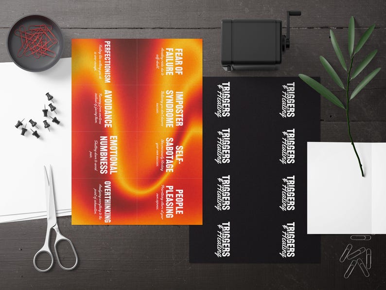 Dive deep into self-discovery with the Shadow Work Printable Cards, designed as spiritual growth tools for emotional healing. This digital oracle deck features meditation prompts and journal triggers to support inner healing and transformation.