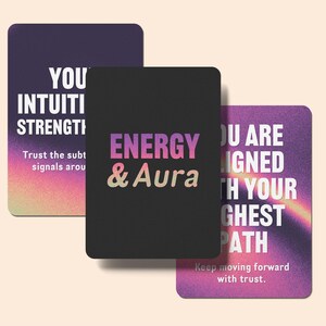Energy Healing Cards Aura Shift Deck Printable Guide Intuition Reading Kit Chakra Balance Tool Spiritual Support Download