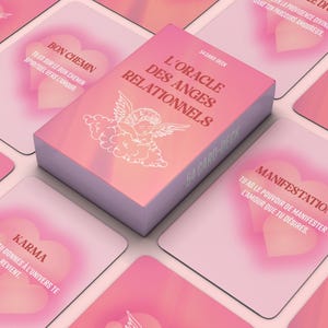 Oracle Amour Spirituel Téléchargeable Cartes Guidance Relations PDF Jeu Oracle Imprimable Deck Énergétique Connexion Amoureuse Tarot Oracle