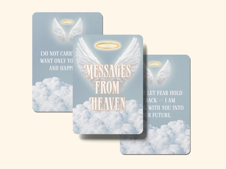 Messages from Heaven Oracle Deck Printable PDF Spiritual Guidance Cards Comfort Healing After Loss Connecting with Loved Ones

Printable Messages from Heaven Oracle Cards Digital Download Comfort After Loss Spiritual Guidance Connecting with Loved Ones