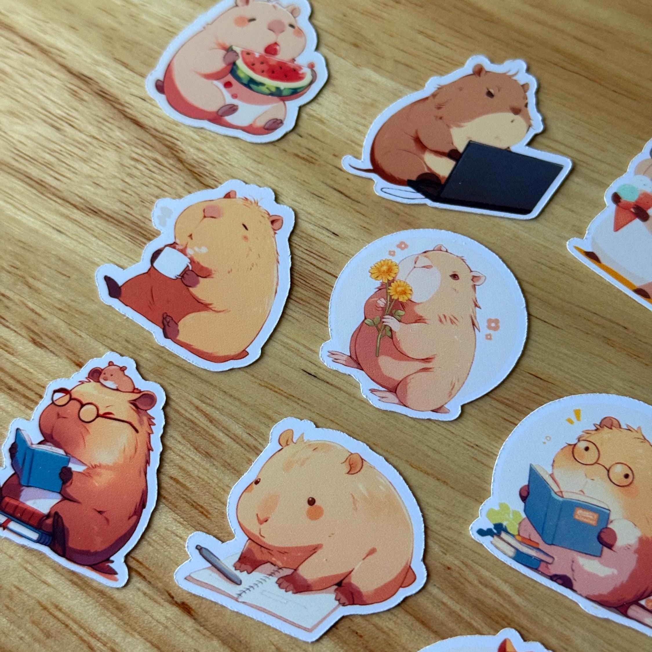Capybara Sticker Set – Waterproof Vinyl Decals - Etsy