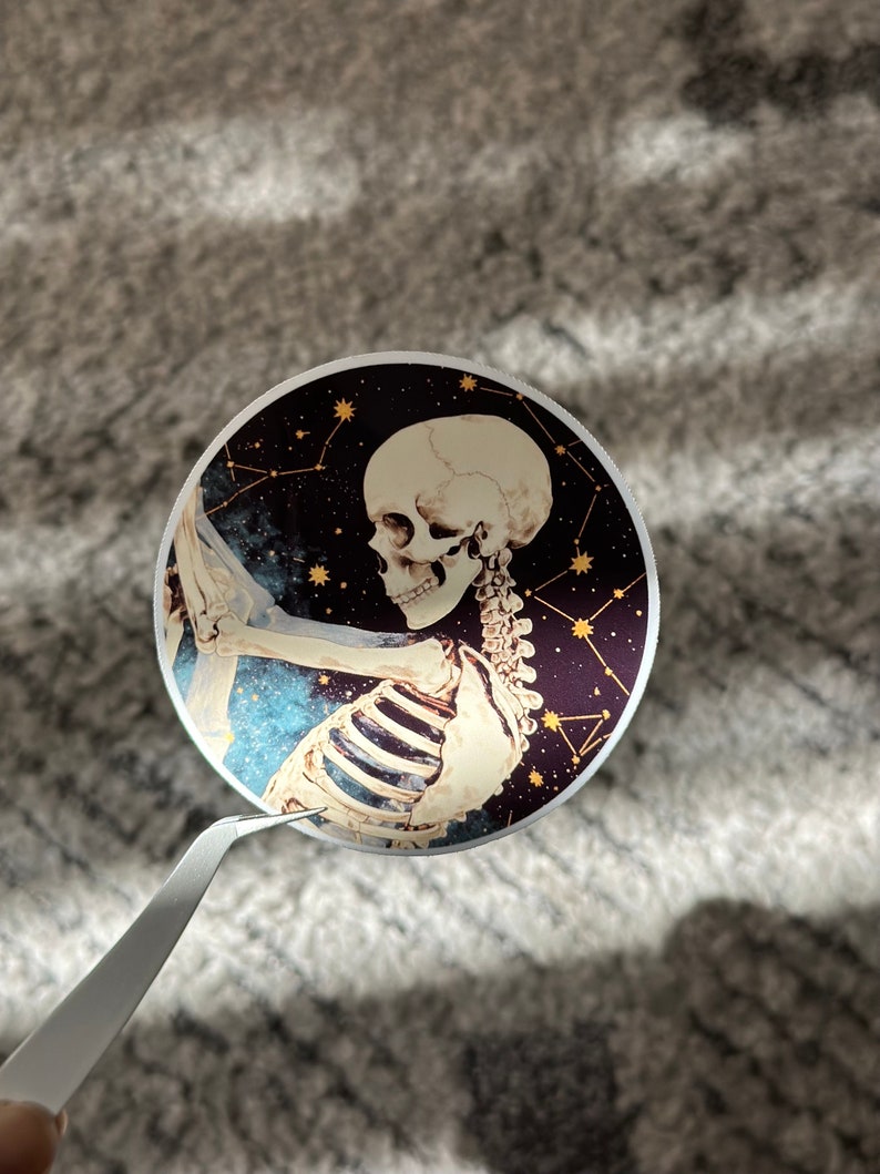Human Skeleton Sticker, Holographic or Glossy Sticker, Waterproof ...