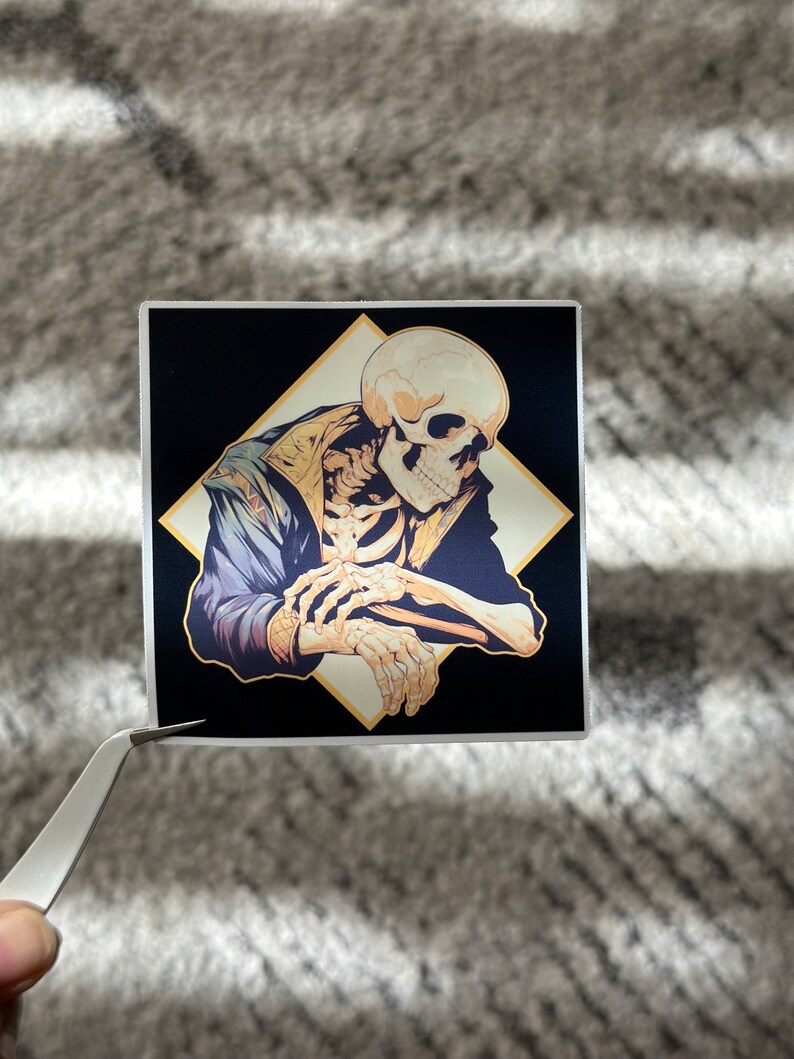 Human Skeleton Sticker, Holographic or Glossy Sticker, Waterproof ...