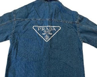 Vintage, Prada Milano Jacket, Women's jackets, denim jacket. L