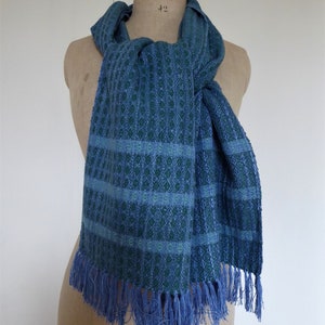Handwoven Mens/Womens Warm Scarf Silk, Wool, Cotton Luxury gift