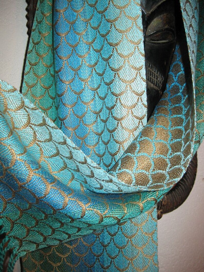 Handwoven Silk Scarf Hand Dyed Silks Accessories by Etsy