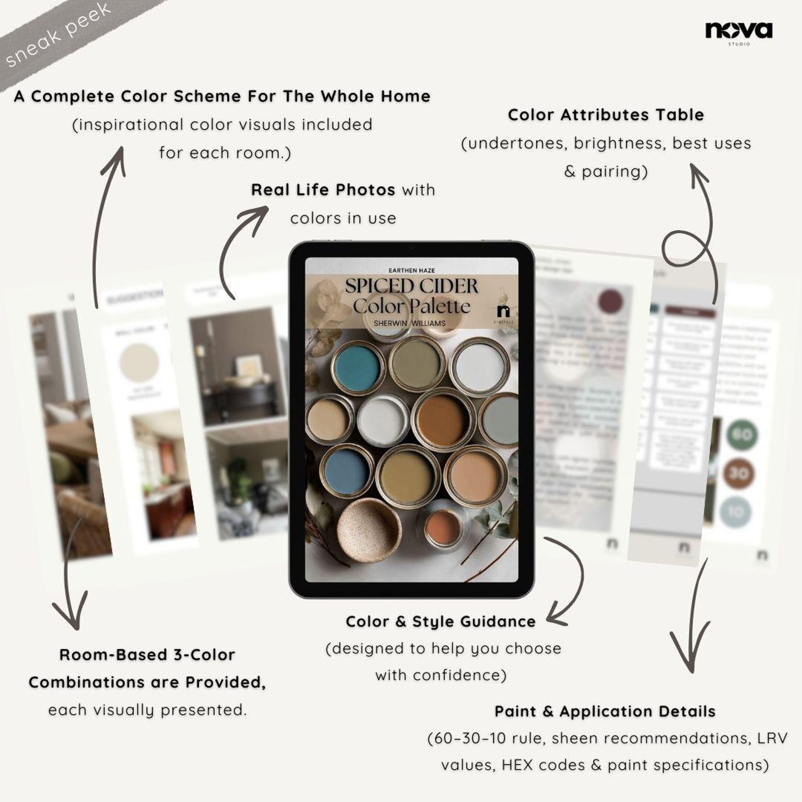 Sherwin Williams Spiced Cider Palette | Terracotta & Warm Earthy Tones ...