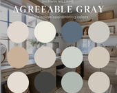 Sherwin Williams Inspired Agreeable Gray Whole House Paint Palette, Neutral Home Color Scheme 2026