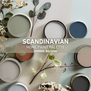 Scandinavian Home Paint Scheme: Sherwin Williams Color Palette (PDF)