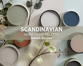 Scandinavian Home Paint Scheme: Sherwin Williams Color Palette (PDF)
